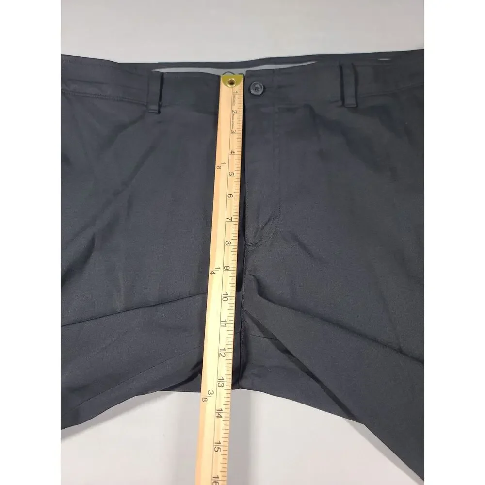 Golf Pro tourflat front 4 way stretch black pants Size 38x29 athleisure preppy